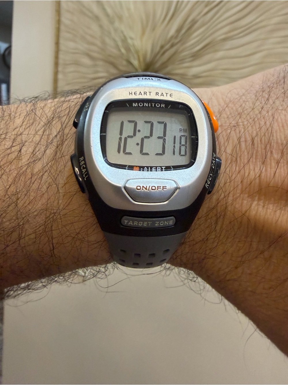Timex Personal Trainer Heart Rate Monitor Watch T5G981 632 Digital Gray WR30M